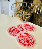 CAT LADIES FOR WOMEN'S RIGHTS 3 PACK STICKERS