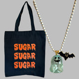 HALLOWEEN GHOST & BAT NECKLACE