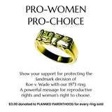 "1973" RING $2 donated to PLANNED PARENTHOOD