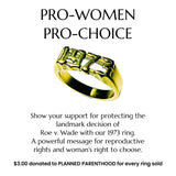 "1973" RING $3.00 donated to PLANNED PARENTHOOD