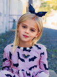 HALLOWEEN BAT WITH RED RHINESTONES