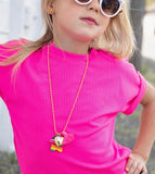 PEACE & LOVE CHARM NECKLACE