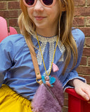 BIRDIE THE BLUE BIRD NECKLACE