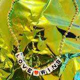 LOVE WINS NECKLACE $2 donated to HUMAN RIGHTS CAMPAIGN