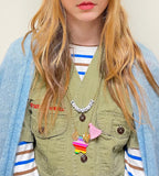 PEACE & LOVE CHARM NECKLACE