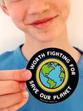 WORTH FIGHTING FOR. SAVE THE PLANET 3 PACK STICKERS