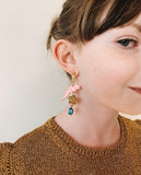 BIRDS OF A FEATHER CLIP ON EARRINGS