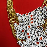 LOVE WINS NECKLACE $2 donated to HUMAN RIGHTS CAMPAIGN