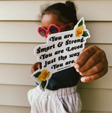 LOVED JUST THE WAY YOU ARE  3 PACK STICKERS