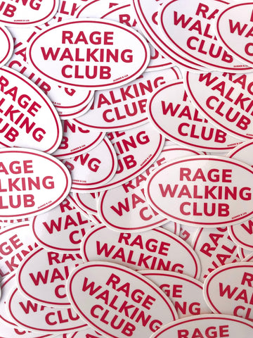 RAGE WALKING CLUB 3 PACK STICKERS