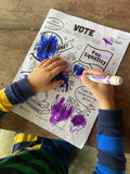 FREE PRINTABLE VOTE FOR OUR FUTURE COLORING SHEET