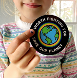 WORTH FIGHTING FOR. SAVE THE PLANET 3 PACK STICKERS