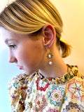 CAMEO PEARL LOVE CLIP ON EARRINGS