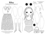 FREE PRINTABLE RILEY PAPER DOLL COLORING SHEET