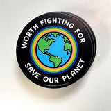 WORTH FIGHTING FOR. SAVE THE PLANET 3 PACK STICKERS