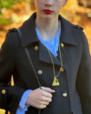 GOLD SAILBOAT CHARM NECKLACE