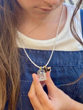 HALLOWEEN GHOST & BAT NECKLACE
