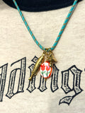 SUMMER CORD FISH CHARM NECKLACE