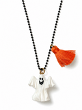HALLOWEEN PUMPKIN & GHOST NECKLACE 2 PACK