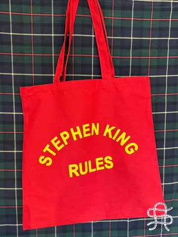 STEPHEN KING RULES TOTE BAG