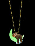 GLOW-IN-THE-DARK SLEEPY SLOTH NECKLACE