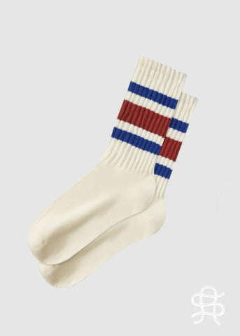 RED & BLUE CLASSIC STRIPED SOCKS