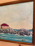 MAINE LIGHTHOUSE SEASCAPE PAINTING