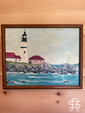 MAINE LIGHTHOUSE SEASCAPE PAINTING