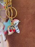 HOT CHERRIES HEART BAG / KEY CHARM