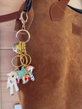 HOT CHERRIES HEART BAG / KEY CHARM