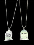 GRAVE DOUBLE SIDED NECKLACE