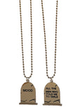 GRAVE DOUBLE SIDED NECKLACE