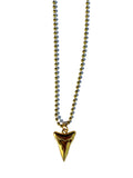 GOLD SHARK TOOTH NECKLACE