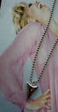 SILVER SHARK TOOTH NECKLACE