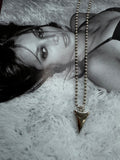 SILVER SHARK TOOTH NECKLACE