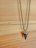 SILVER SHARK TOOTH NECKLACE