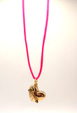 GOLD VALENTINE'S HEART LOCKET NECKLACE