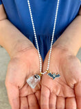 HALLOWEEN GHOST & BAT NECKLACE