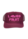 LADIES FIRST MAROON HAT