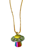 GLOW IN THE DARK UFO NECKLACE