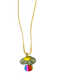 GLOW IN THE DARK UFO NECKLACE