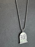 GRAVE DOUBLE SIDED NECKLACE