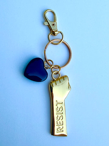 RESIST BAG / KEY CHARM $2 donated to PLANNED PARENTHOOD