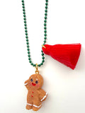 HOLIDAY GINGERBREAD NECKLACE