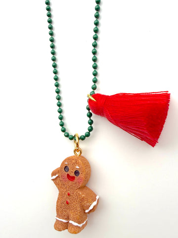 HOLIDAY GINGERBREAD NECKLACE