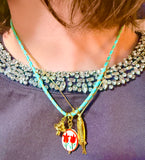 SUMMER CORD FISH CHARM NECKLACE