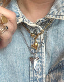 SILVER SHARK TOOTH NECKLACE