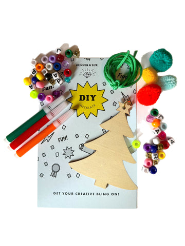 DIY HOLIDAY TREE NECKLACE ORNAMENT