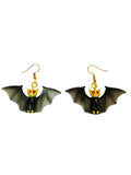 BECKETT THE BAT WITH RED RHINESTONES EARRINGS