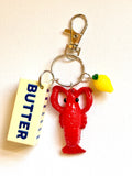 LOBSTER & BUTTER BAG / KEY CHARM